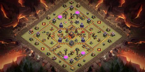 coc town hall 10 base|town hall 10 resource base.